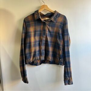 Vans Plaid Button-Up Flannel Shirt